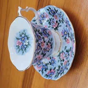 Royal Albert Blue Bouqet cup and saucer